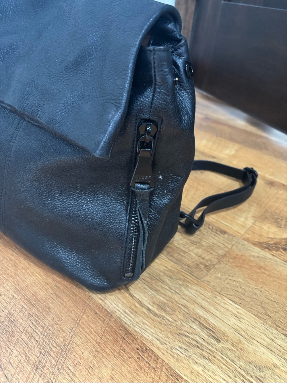 Black Leather Women’s Backpack - Picture 8 of 16